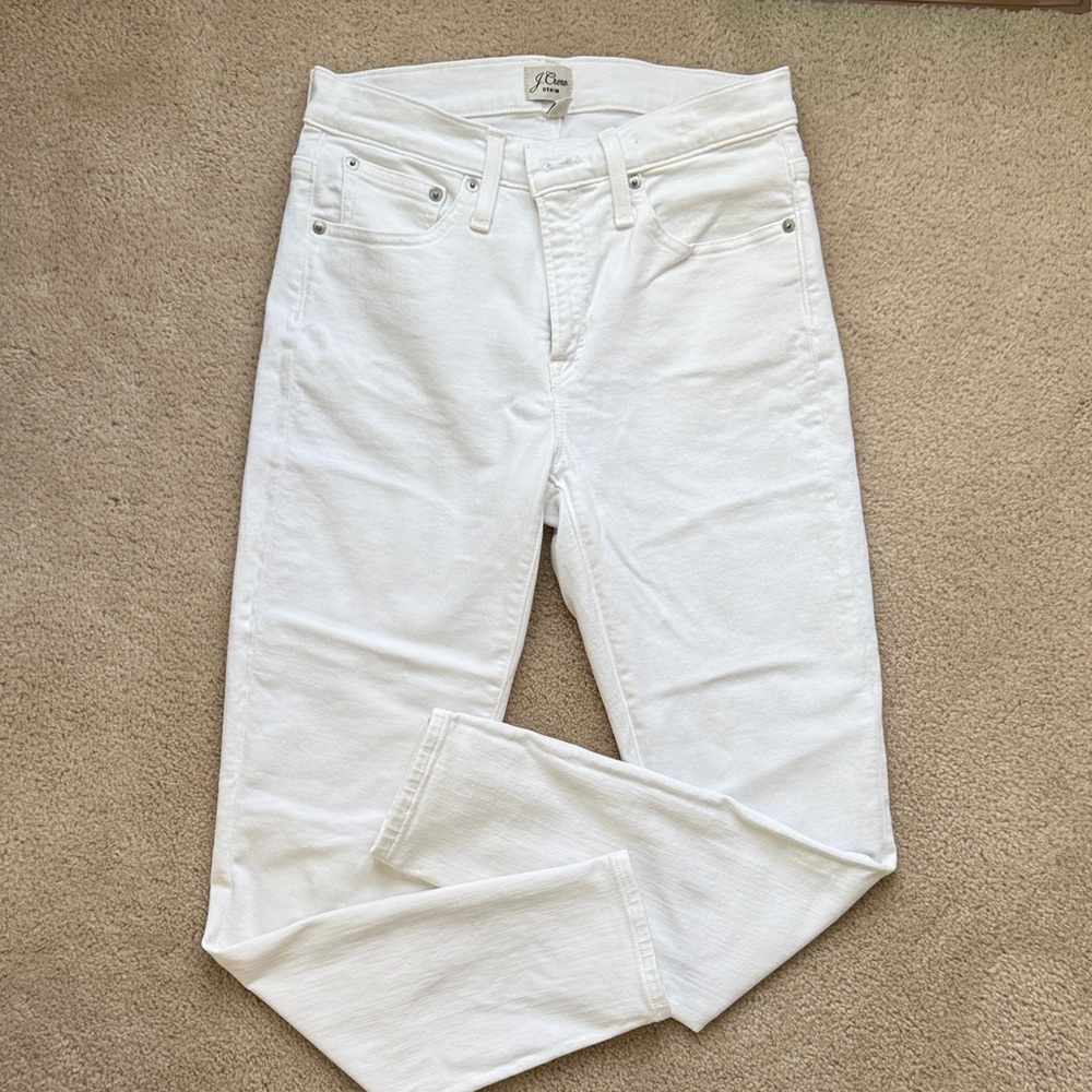 J. Crew Crisp White Jeans